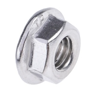 RS PRO Plain A2 Stainless Steel Flanged Hex Nut M6, DIN 6923 725-9669