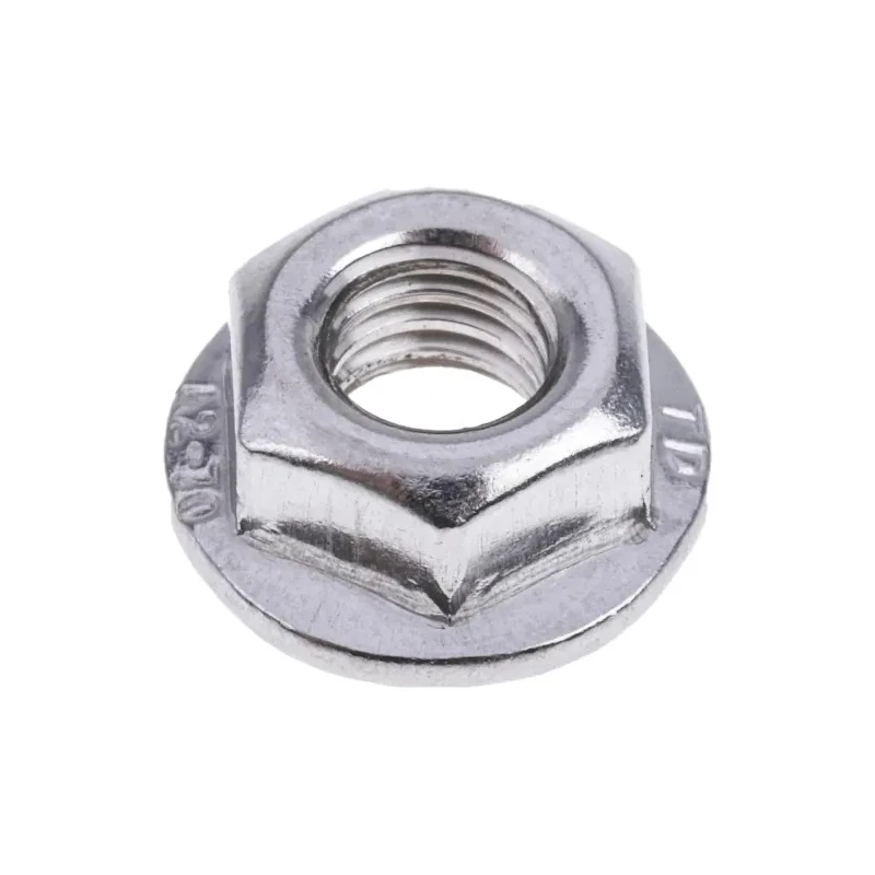 RS PRO Plain A2 Stainless Steel Flanged Hex Nut M6, DIN 6923 725-9669