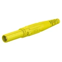 Staubli Yellow Male Banana Plug, 4 mm Connector, Screw Termination, 1kV, 32A, Nickel Plating 66.9196-24