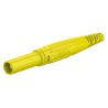 Staubli Yellow Male Banana Plug, 4 mm Connector, Screw Termination, 1kV, 32A, Nickel Plating 66.9196-24