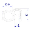 RS PRO Black Ethylene Propylene Diene Monomer Edging Strip 20 m 727-6059