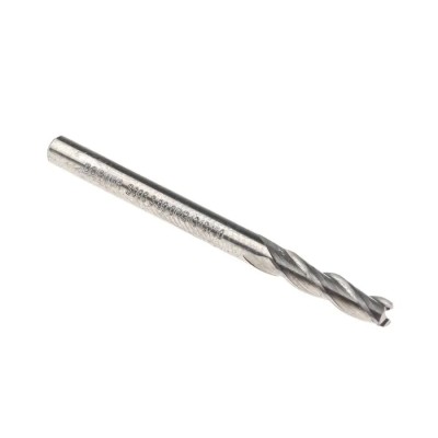 Dormer Slot Drill 3 Flutes, 3 mm Cutter Diameter, Plain Shank, 12 mm Cut Length, Solid Micrograin Carbide S9033.0