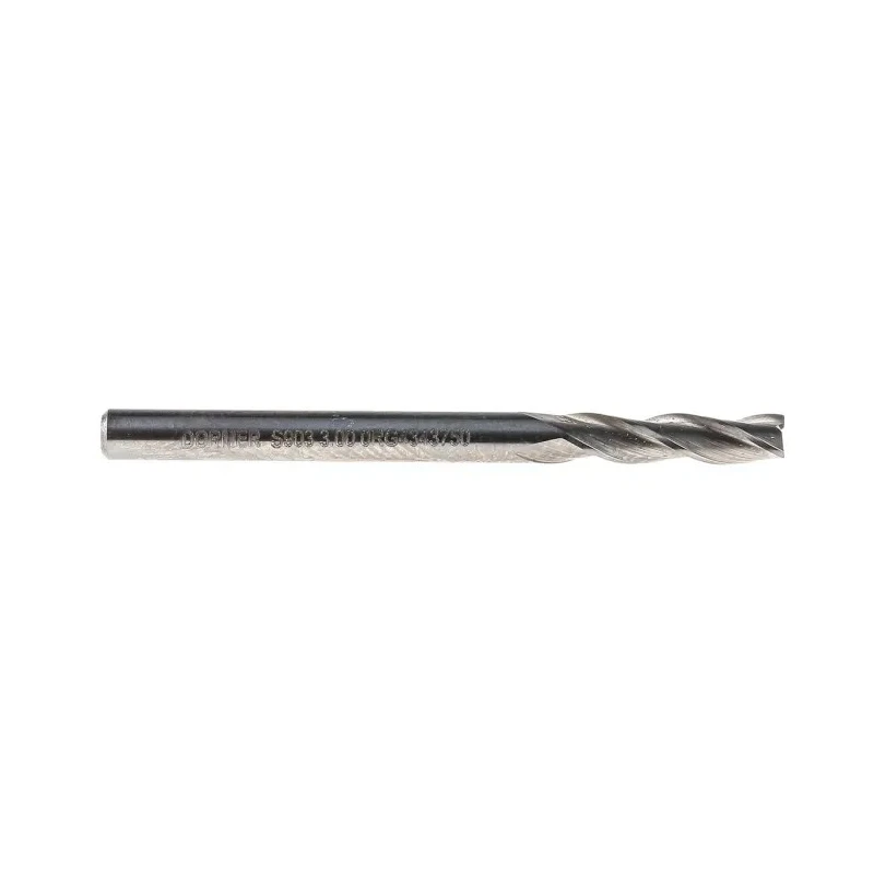 Dormer Slot Drill 3 Flutes, 3 mm Cutter Diameter, Plain Shank, 12 mm Cut Length, Solid Micrograin Carbide S9033.0