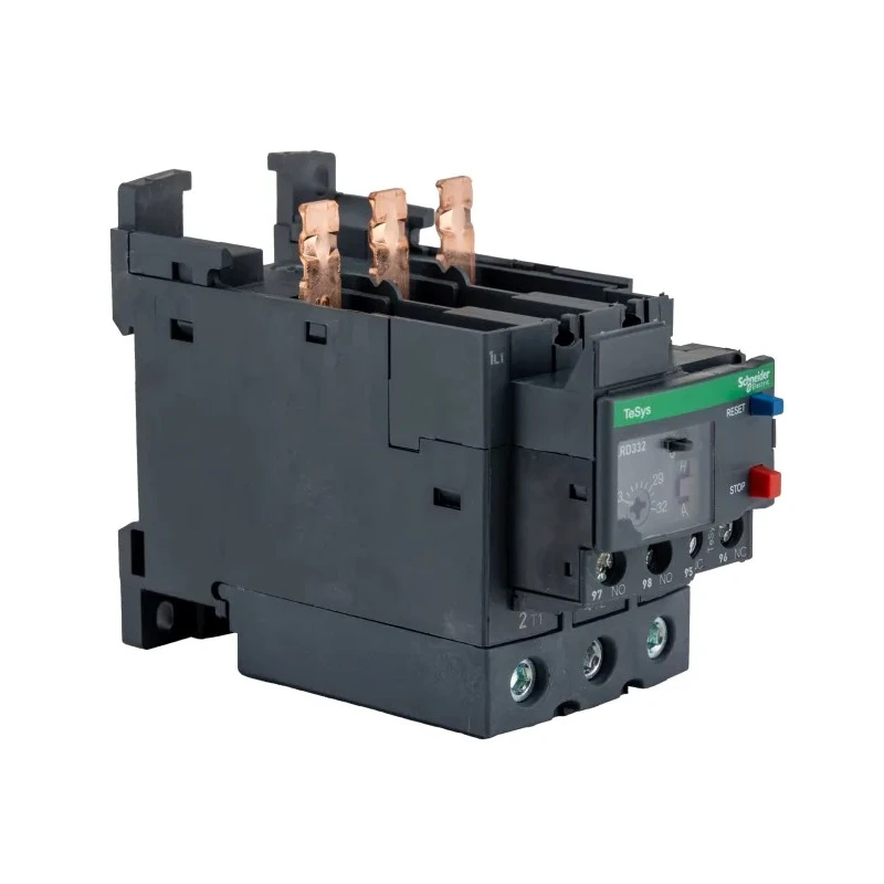 Schneider Electric Thermal Overload Relay 1 NO/1 NC 23A 32A F.L.C 32A Contact Rating 22 kW 3 Pole LRD332