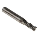Dormer End Mill, 8 mm Cutter Diameter, HSS Material, Weldon 10mm Shank, 19 mm Cut Length C2478.0