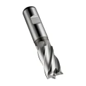 Dormer End Mill, 8 mm Cutter Diameter, HSS Material, Weldon 10mm Shank, 19 mm Cut Length C2478.0