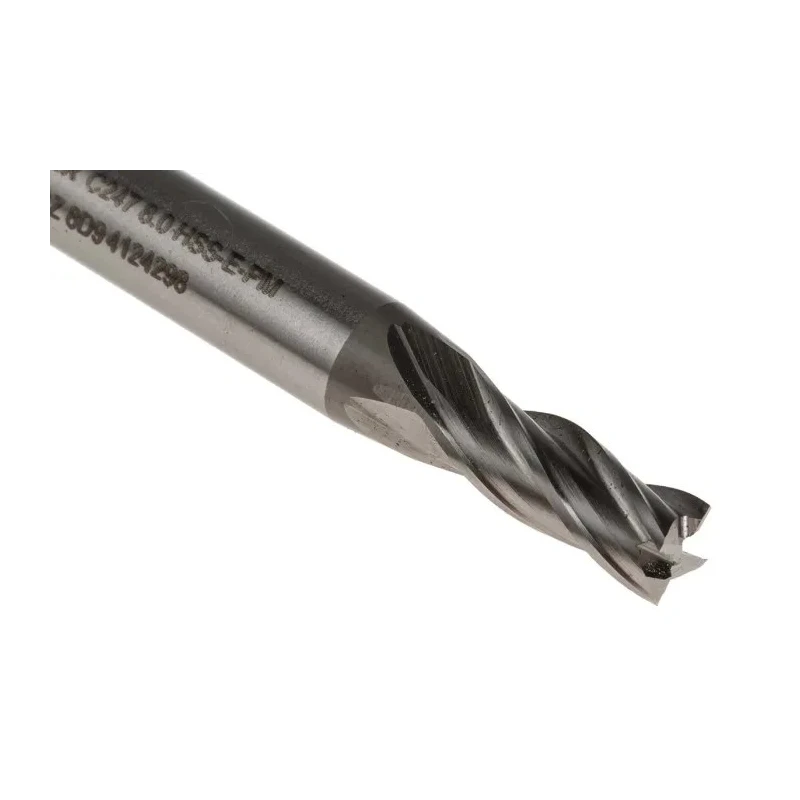 Dormer End Mill, 8 mm Cutter Diameter, HSS Material, Weldon 10mm Shank, 19 mm Cut Length C2478.0