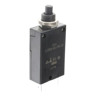 ETA 2 5700 Thermal Circuit Breaker 20A Current Rating 1-Pole Panel Mount 2-5700-IG2-P10-DD-000040-20A
