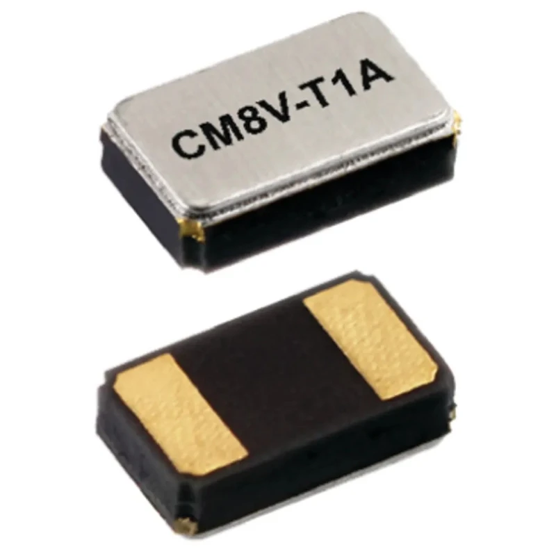 Micro Crystal 32.768 kHz Crystal ±20 ppm Surface Mount 2-Pin 0.6 mm Height 2 mm Length 1.2 mm Width CM8V-32.768-TA-020-12.5