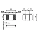 Micro Crystal 32.768 kHz Crystal ±20 ppm Surface Mount 2-Pin 0.6 mm Height 2 mm Length 1.2 mm Width CM8V-32.768-TA-020-12.5