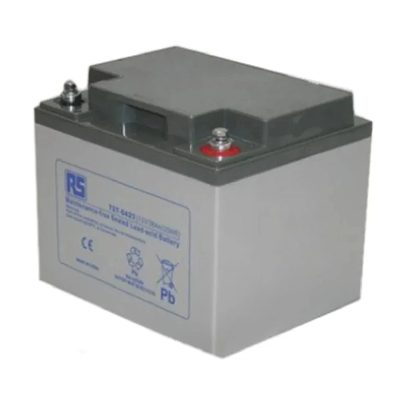 RS PRO 12 V T6 Sealed Lead Acid Battery 38 Ah AGM Construction Rechargeable 208mm x 260mm 14.2kg 727-0423