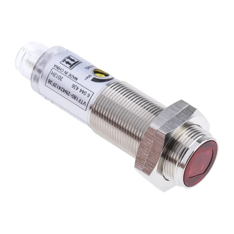RS PRO Background Blanking Photoelectric Sensor Barrel Style NPN Output 1 mm to 140 mm Detection Range IP67 30V DC 729-5090