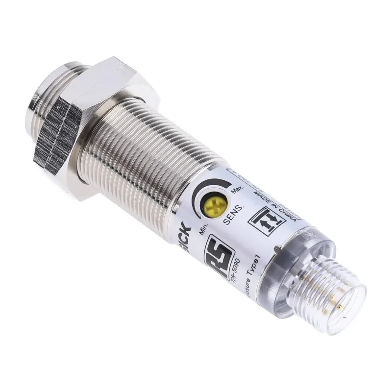 RS PRO Background Blanking Photoelectric Sensor Barrel Style NPN Output 1 mm to 140 mm Detection Range IP67 30V DC 729-5090