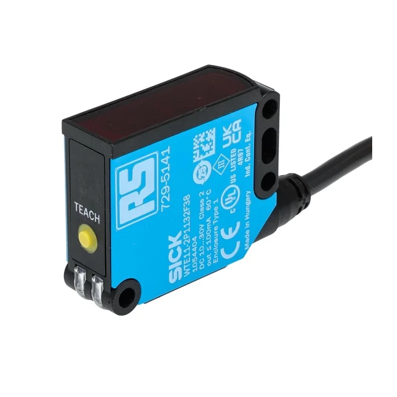 RS PRO Diffuse Photoelectric Sensor Block Sensor 40 mm to 1 m Detection Range PNP Output IP67 30V DC 100mA 2.5ms 729-5141
