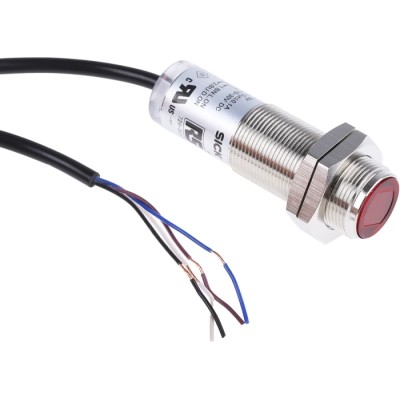 RS PRO Retroreflective Photoelectric Sensor Barrel Style 50 mm to 7 m Detection Range, PNP Output, IP67 Rated 729-5117
