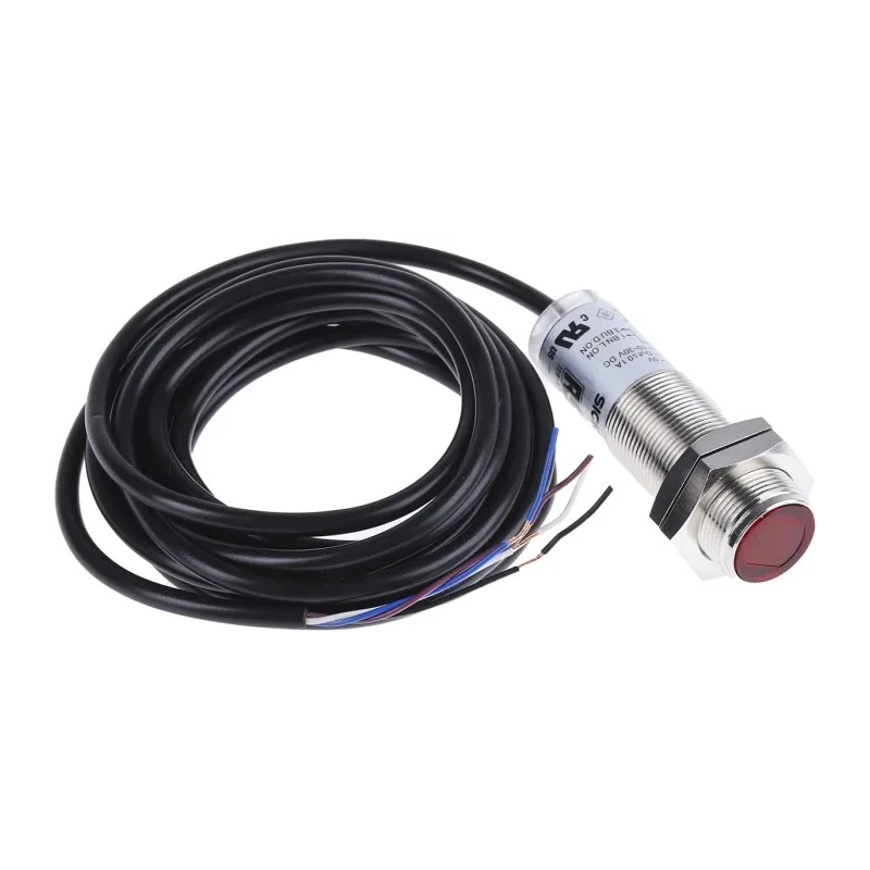 RS PRO Retroreflective Photoelectric Sensor Barrel Style 50 mm to 7 m Detection Range, PNP Output, IP67 Rated 729-5117