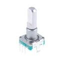 Alps Alpine Mechanical Rotary Encoder 15 ppr Pulse Incremental with 6 mm Flat Shaft, Through Hole Mount EC11E15244G1