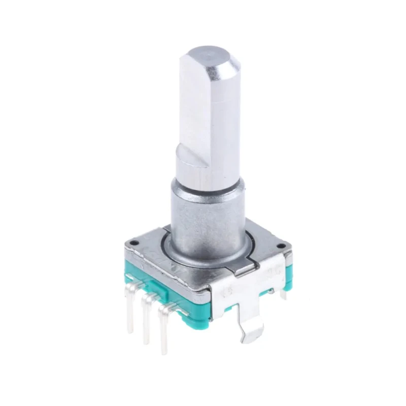 Alps Alpine Mechanical Rotary Encoder 15 ppr Pulse Incremental with 6 mm Flat Shaft, Through Hole Mount EC11E15244G1