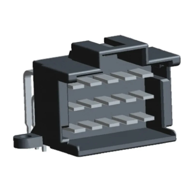 TE Connectivity Timer Automotive Connector Male Black Through Hole 15 Way Solder Termination 3-966140-2
