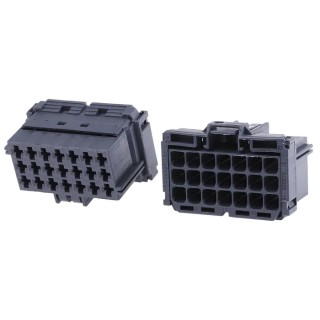 TE Connectivity AMP MCP 2.8 Automotive Connector Female Grey Cable 21 Way Crimp Termination 8-968975-2