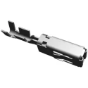 TE Connectivity AMP MCP 2.8 Series Female Crimp Terminal, 17 AWG Min Crimp, 20 AWG Max, Silver Plated Copper 1-968849-3
