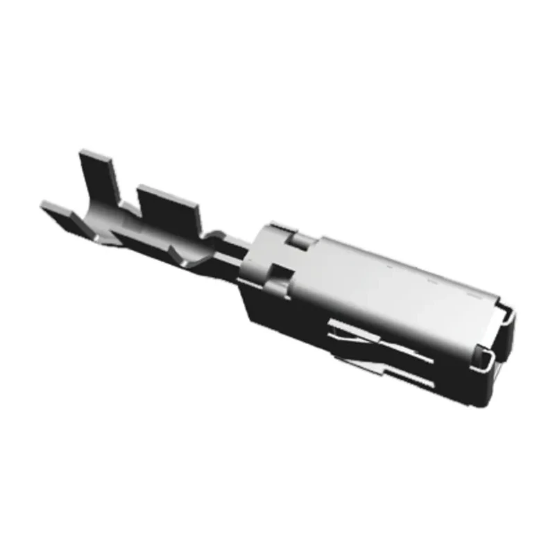 TE Connectivity AMP MCP 2.8 Series Female Crimp Terminal, 17 AWG Min Crimp, 20 AWG Max, Silver Plated Copper 1-968849-3