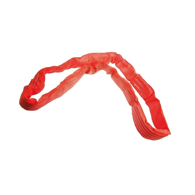 RS PRO Red 1 m Round Lifting Sling, Polyester, 5 T Straight Pull Load, Endless End, Width 120 mm 729-2972