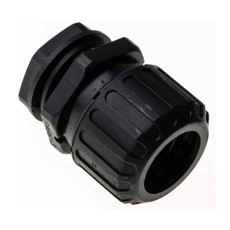 Adaptaflex Conduit Fitting Black Polyamide 66, 16 mm Nominal Size, M16 Thread, IP65 Rated 7TCA296060R0105 XF16/M16/D