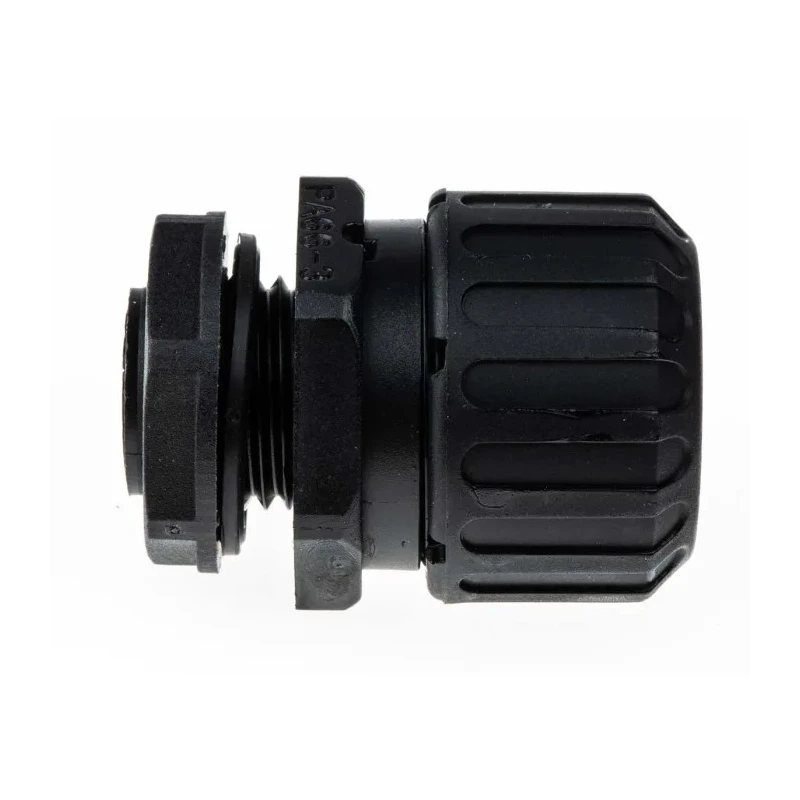 Adaptaflex Conduit Fitting Black Polyamide 66, 16 mm Nominal Size, M16 Thread, IP65 Rated 7TCA296060R0105 XF16/M16/D