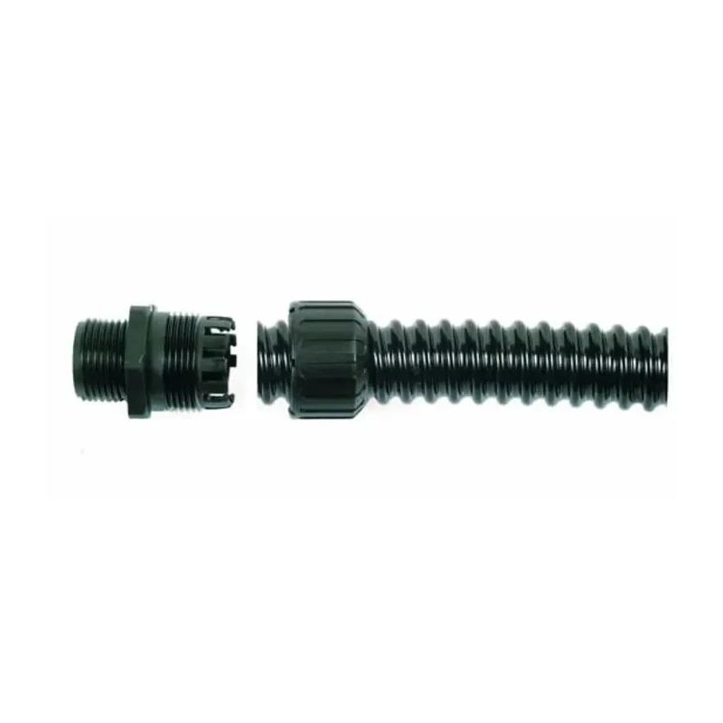 Adaptaflex Conduit Fitting Black Polyamide 66, 16 mm Nominal Size, M16 Thread, IP65 Rated 7TCA296060R0105 XF16/M16/D