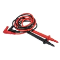 Staubli Multimeter Test Lead 1m, CAT II 1kV, 19A, Right Angle Plug 99.00047