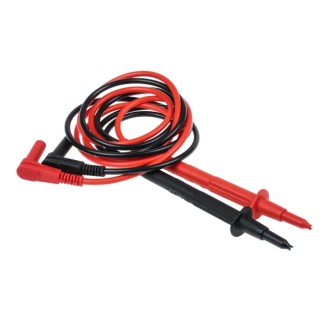 Staubli Multimeter Test Lead 1m, CAT II 1kV, 19A, Right Angle Plug 99.00047