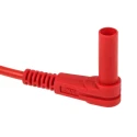 Staubli Multimeter Test Lead 1m, CAT II 1kV, 19A, Right Angle Plug 99.00047