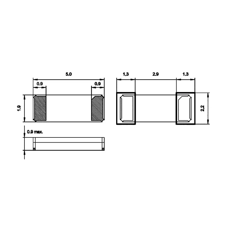 Micro Crystal 1 MHz 10pF Surface Mount Device ±100 ppm SMD 2-Pin Crystal CC4V-1.00000-TA-100