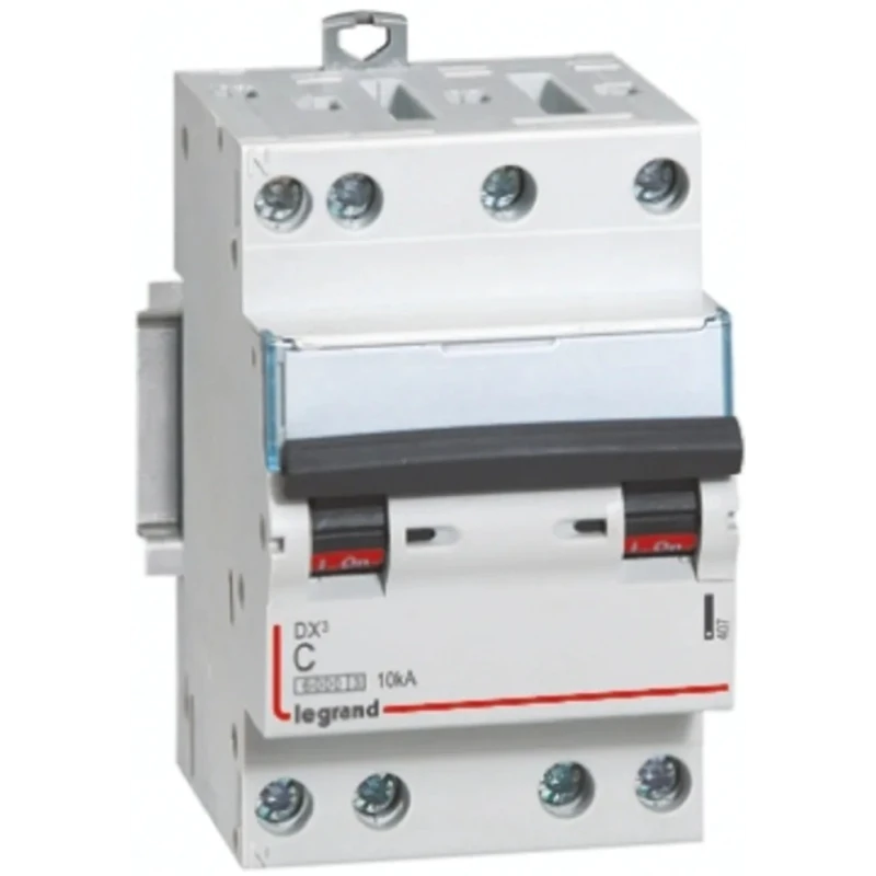 Legrand DX DX3 Miniature Circuit Breaker 4-Pole 32A Type C 400V AC 10 kA Breaking Capacity 4 079 01