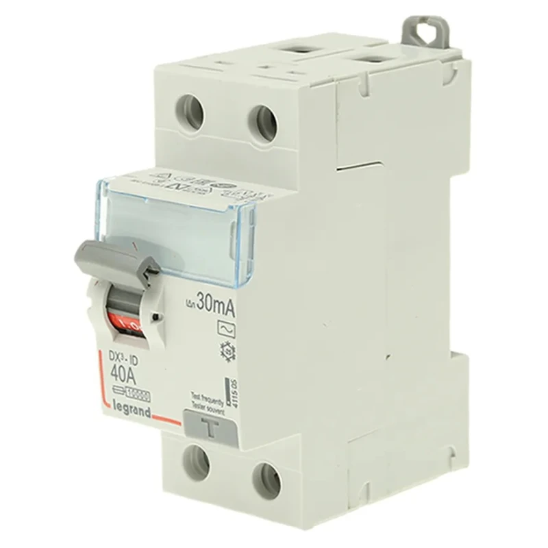 Legrand DX3 Series Residual Current Device 40A 1-Pole 30 mA Type AC 1000A Breaking Capacity 230V AC 4 115 05