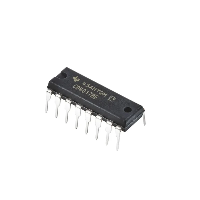 Texas Instruments Counter IC 5-Stage Decade CMOS 16-Pin PDIP CD4017BE