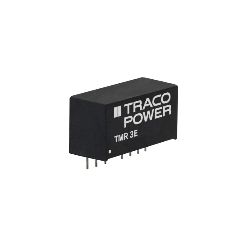 TRACOPOWER 3W Regulated Isolated DC-DC Converter 12V DC Output 250mA 4.5-9V Input PCB Mount 85°C TMR 3-0512E