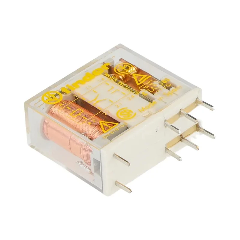 Finder PCB Force Guided Relay 5V DC Coil Voltage 2-Pole DPDT 50.12.9.005.5000