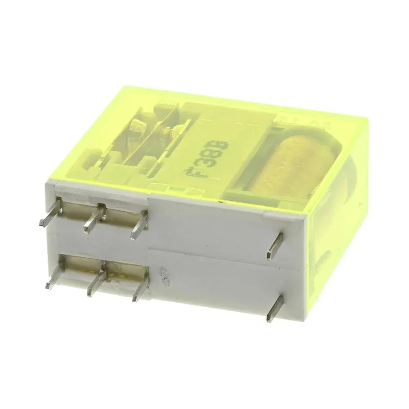 Finder PCB Force Guided Relay 110V DC Coil Voltage 2-Pole DPDT, Gold Silver Alloy Contacts 50.12.9.110.5000