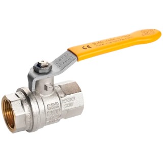 RS PRO Brass Threaded 2-Way Ball Valve BSPP 1-1/4 Inch 40 Bar 170°C 733-5164