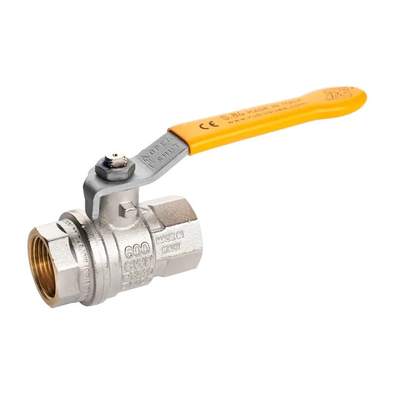 RS PRO Brass Threaded 2-Way Ball Valve BSPP 1-1/4 Inch 40 Bar 170°C 733-5164