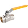 RS PRO Brass Threaded 2-Way Ball Valve BSPP 1-1/4 Inch 40 Bar 170°C 733-5164