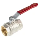 RS PRO Brass Threaded 2-Way BSPP Ball Valve 1 inch, 40 bar Pressure, PVC Coated Steel Handle 733-5136