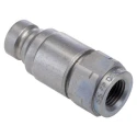 RS PRO Carbon Steel Hydraulic Quick Connect Coupling Female G 1/4 in, 420 bar 733-5621