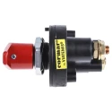 RS PRO 2-Pole Panel Mount Battery Isolator Switch, IP65, 2500A, 315A, Red Handle, Screw Terminal 733-5653