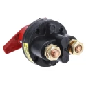 RS PRO 2-Pole Panel Mount Battery Isolator Switch, IP65, 2500A, 315A, Red Handle, Screw Terminal 733-5653