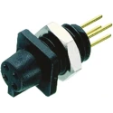 binder Circular Connector, 4 Contacts, Panel Mount, Subminiature Plug Female IP40 709 Series 09-9766-20-04