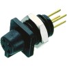 binder Circular Connector, 4 Contacts, Panel Mount, Subminiature Plug Female IP40 709 Series 09-9766-20-04