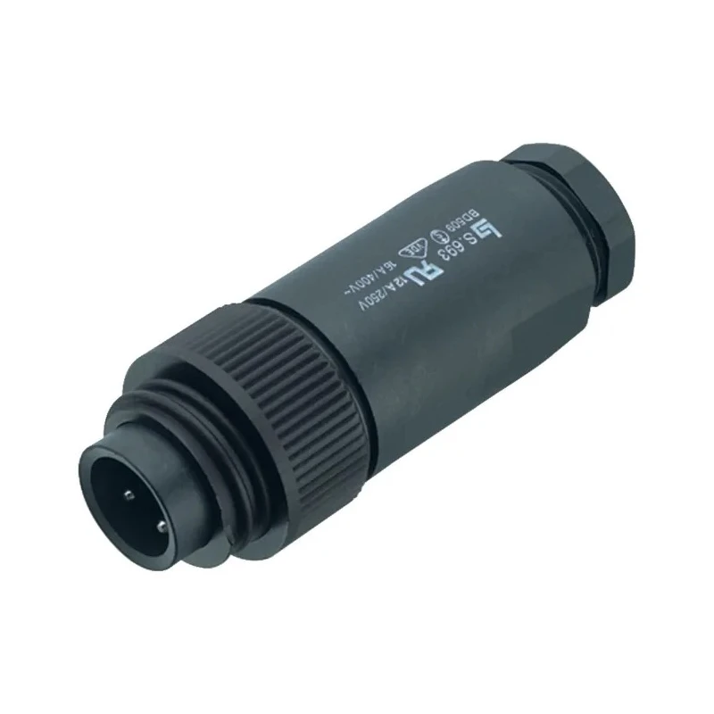 binder Industrial Circular Connector 4 Contacts Cable Plug Male IP67 400V 16A 693 Series 99-4221-14-04
